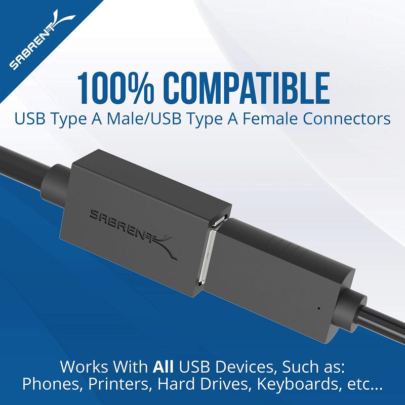 SABRENT USB 3.0 Tool-Free Enclosure + 22AWG 10 Feet USB 3.0 Extension Cable