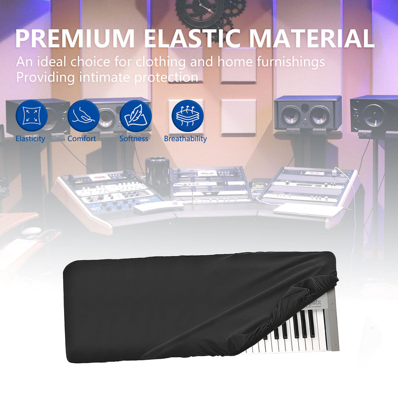 61 keys synthesizer dust cover, compatible with KORG opsix SE Platinum, KORG wavestate SE,Premium Chinlon Anti-scratch and dustproof, Soft Touch & Fitted design