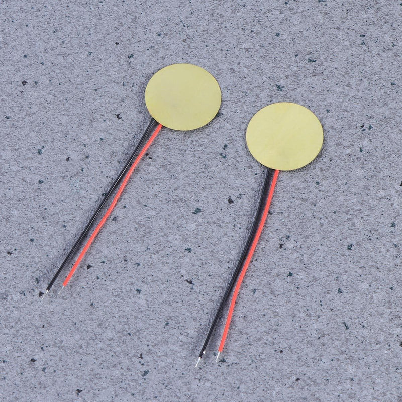 [AUSTRALIA] - Hemobllo Piezo Elements Buzzer, 20 mm Acoustic Pickup, Piezo Converter Element, Piezo Discs, Disc Pickups for Watches, Acoustic Guitar, Electronic Doorbell, Alarms, Pack of 20 