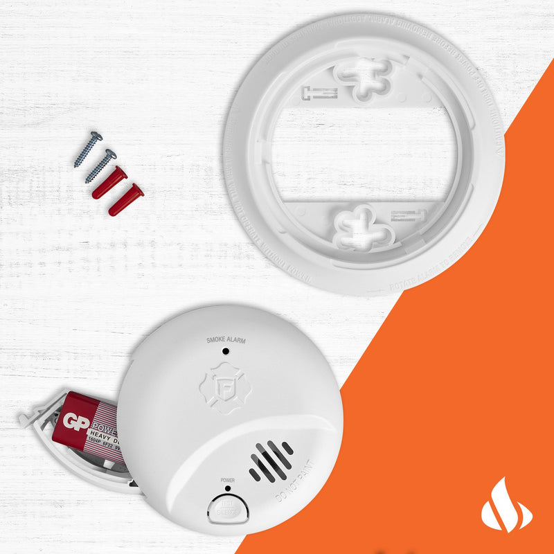 First Alert SMI100, Battery-Operated Smoke Alarm, 2-Pack Precision Detection