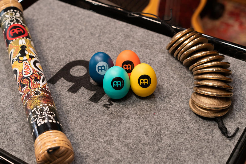 [AUSTRALIA] - Meinl Percussion Set Egg Shakers 4-Piece Pack for All Music with Different Volume — NOT MADE in CHINA — Durable All-weather, 2-YEAR WARRANTY (ES Seafoam, Navy Blue, Orange, Yellow 