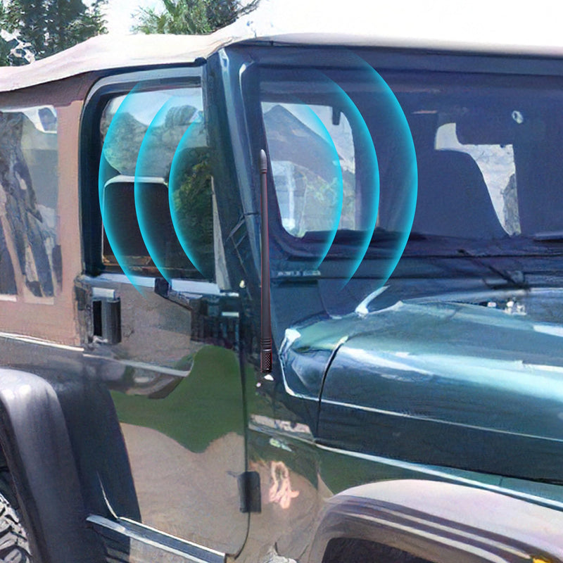 [AUSTRALIA] - sukemichi 13 Inch Antenna for 1997-2006 Jeep Wrangler TJ, Highly Canductive Copper Internal Core, Perfect Replacement fit for Jeep TJ For Jeep Wrangler TJ 