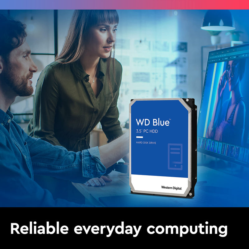 Western Digital 2TB WD Blue PC Hard Drive - 7200 RPM Class, SATA 6 Gb/s, 256 MB Cache, 3.5" - WD20EZBX