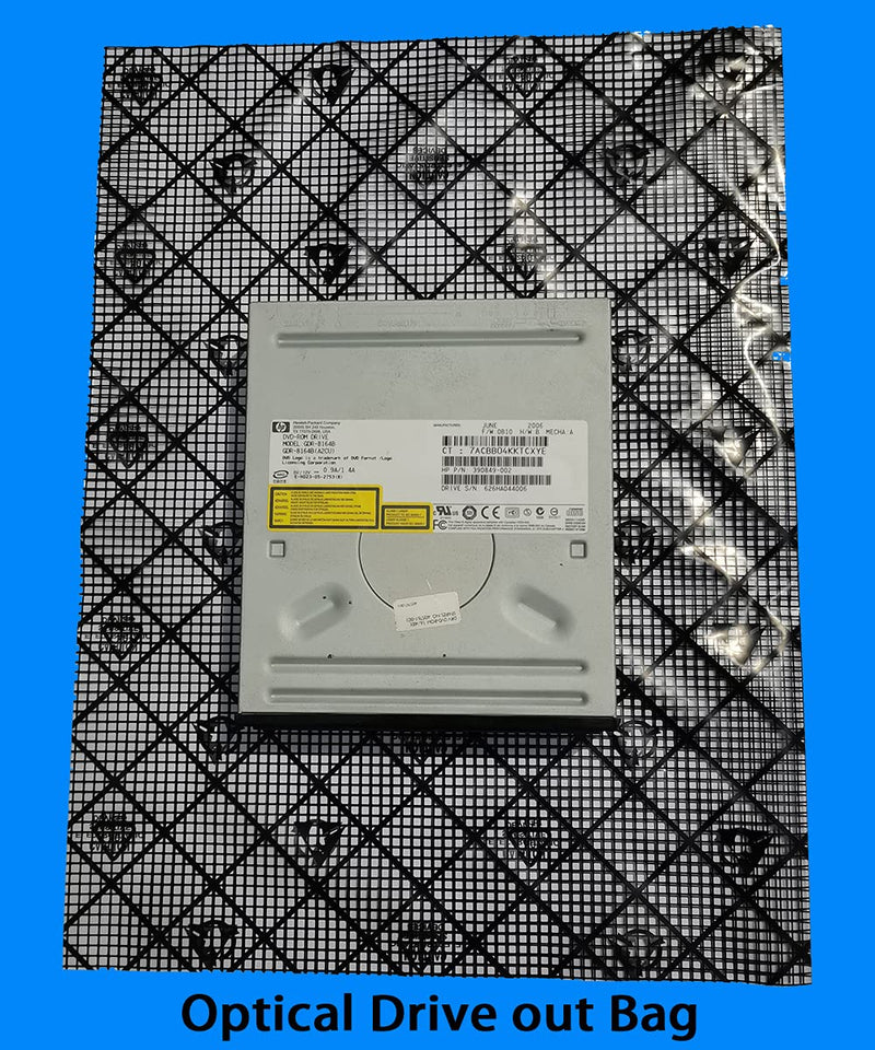 Daarcin Open Top Antistatic Bag,20pcs 12X16in/30x40cm Large ESD Anti Static Bags for Motherboard Video Card LCD Screen with Anti-Static Labels 10pcs Grid Bags