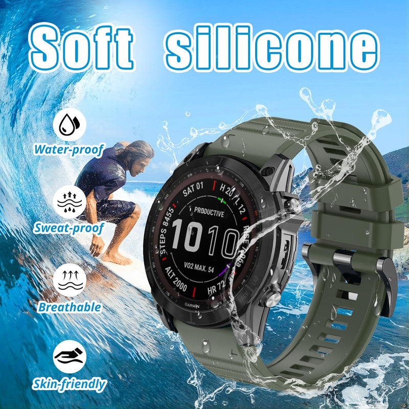 ZPJPPLX 22mm Watch Bands for Fenix 8 AMOLED 47mm E 7 6 Pro 5 plus,Quickfit Strap for quatix 6 7 8 epix Pro 47mm/Approach S62 S70/Forerunner 970 965 955 945 935/Descent G2 G1