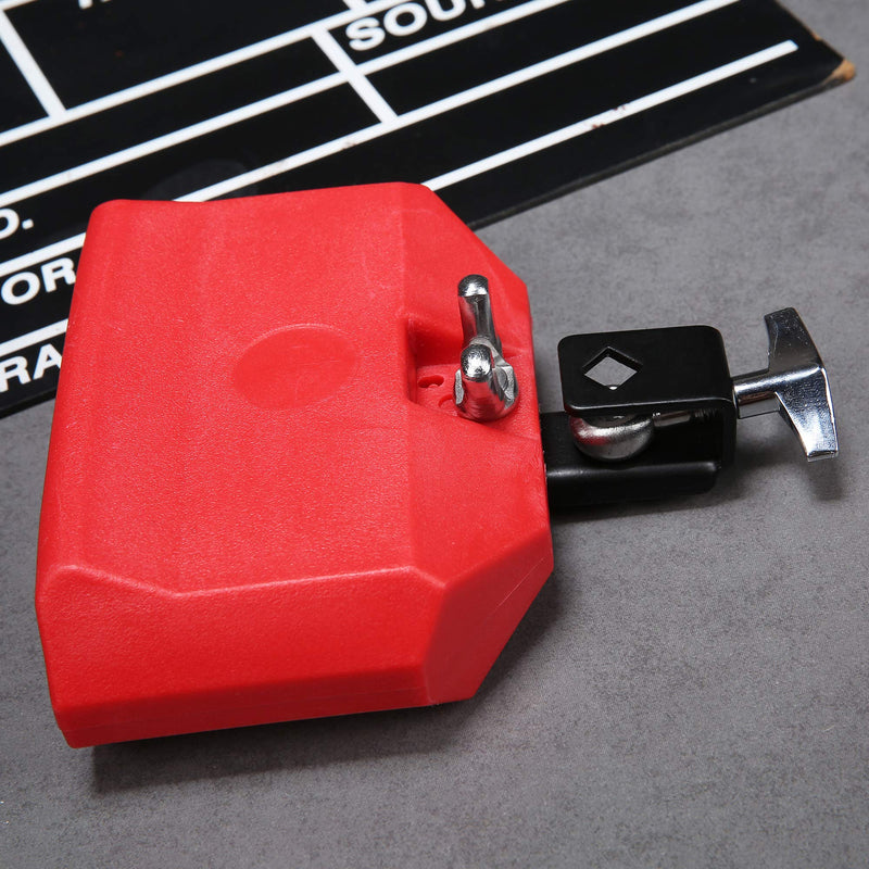 Jam Block, Red Musical Percussion Block, Latin Drum Instrument, Plastic