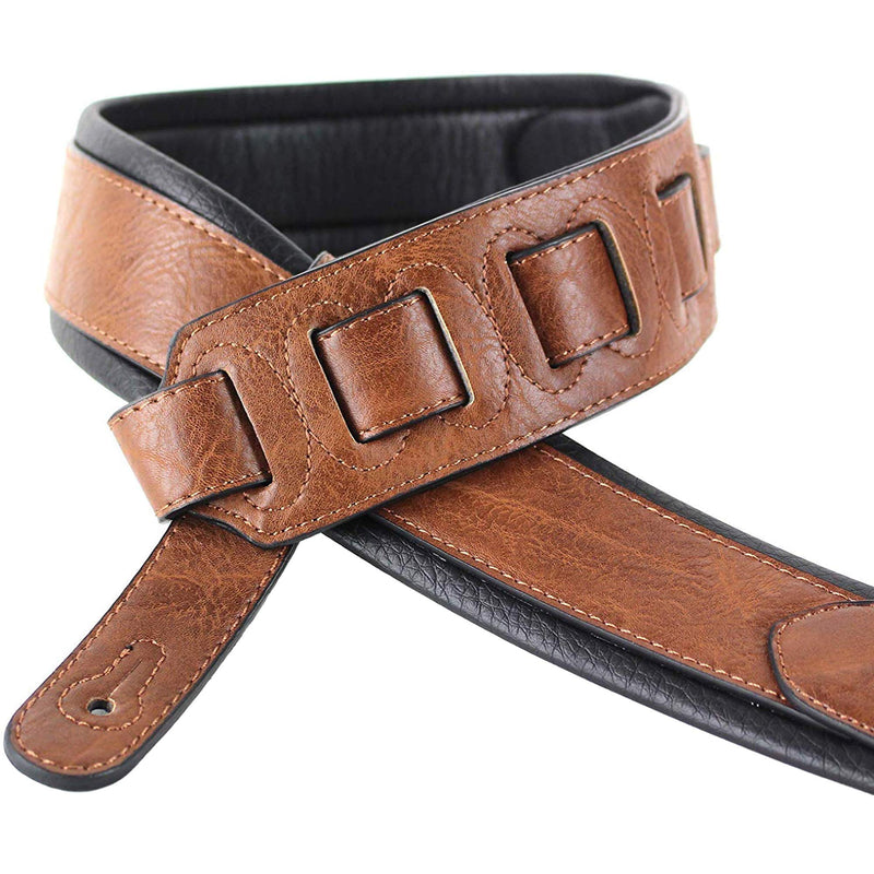 Walker And Williams G-102 Dark London Tan Strap with Padded Glove Leather Back