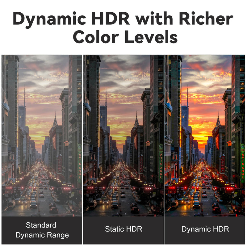 8K HDMI 2.1 Cable 75ft, Long Fiber Optic HDMI Cable, Ultra High Speed Thin HDMI Cord, 48Gbps, 8K@60Hz 4K@120Hz, Dynamic HDR, Dolby, HDCP 2.2&2.3, 3D, for HDTV Monitor Game Laptop Home Theatre 75ft/22.5m Black