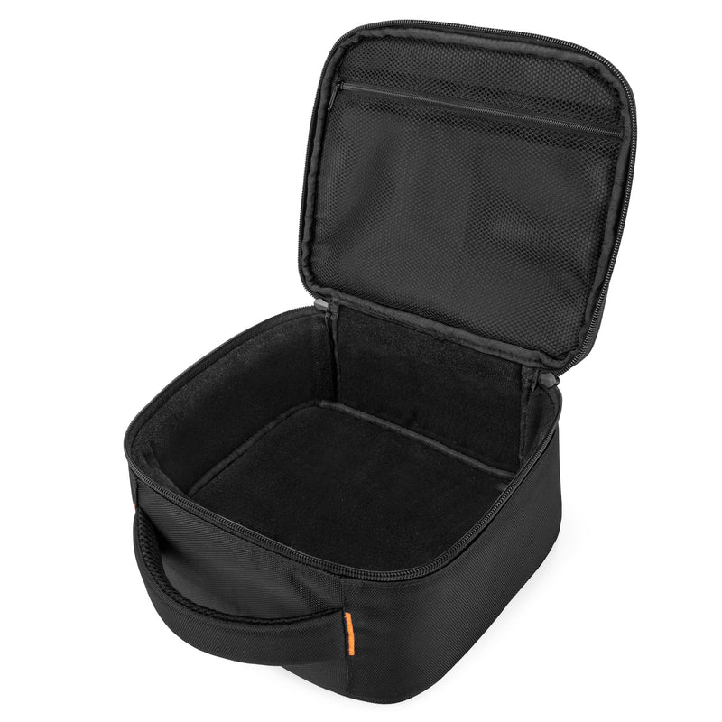 CURMIO Projector Case, Mini Projector Carrying Bag Compatible for DR.J Professional and QKK Mini Projector, Black Single Layer
