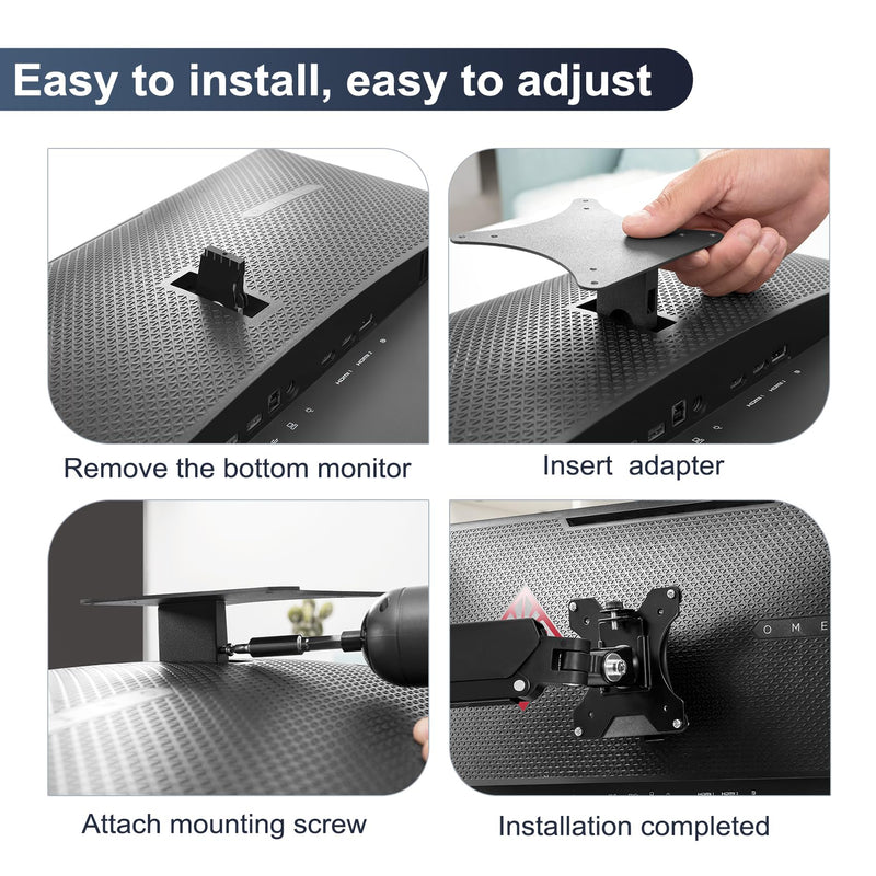 Wall Mount VESA Adapter Bracket Compatible with hp omen 25 | Compatible with hp omen 25 Adapter Bracket Arm, Desk Mount 100 * 100mm 75 * 75mm