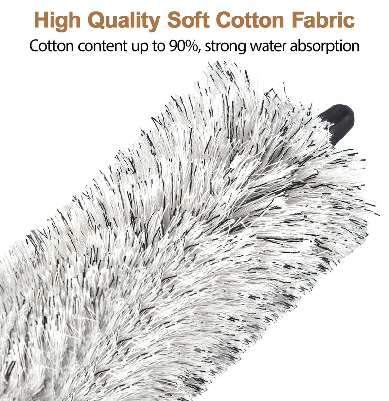 Alto Saxophone Cleaning Swab, Alto Sax Pad Saver Brush Cleaner, Ultra Absorbent Cotton Sax Cleaning & Care Kit, Suitable for Alto Sax, Length 21'' Swab for Alto