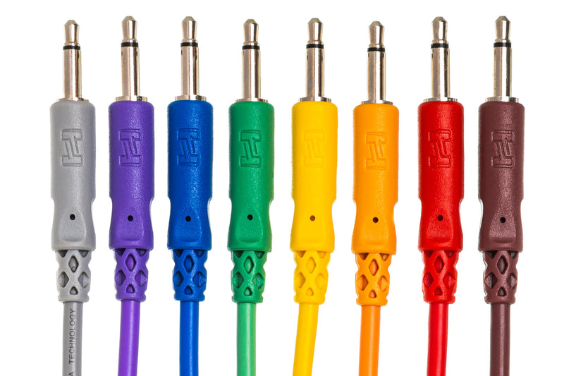 Hosa CMM-845 Unbalanced Patch Cables, 3.5 mm TS to Same, 1.5 Feet