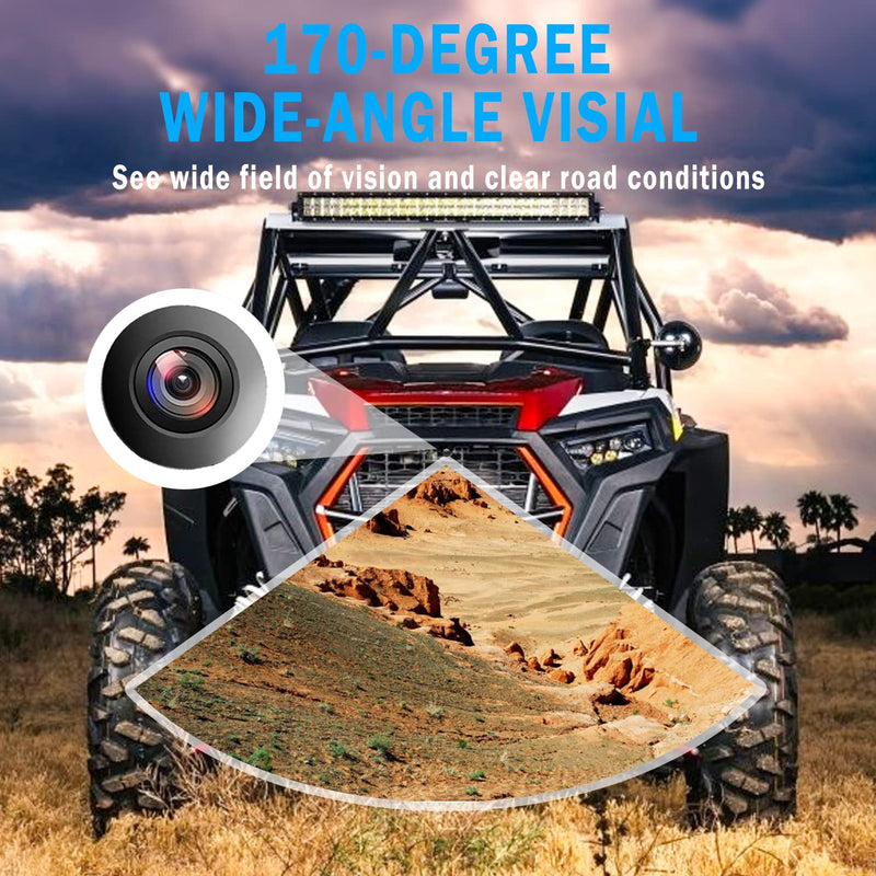 Replace for Polaris RZR Ride Command Front Camera - Plug and Play for Factory Installed 7" Ride Command (Not for Pro XP Models)