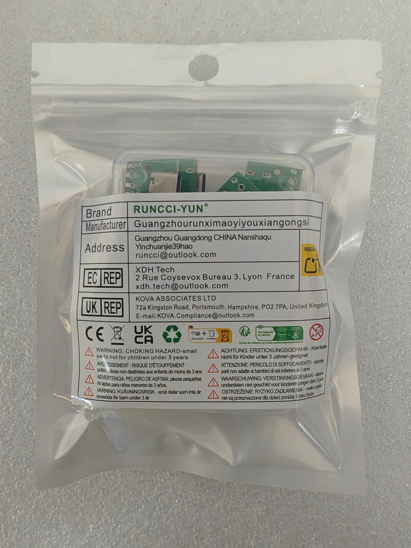 RUNCCI-YUN Pack of 10 USB C Breakout Board to DIP PCB Adapter Breakout Test Board Solder Socket 2.54 mm Pitch 16 Pin 3.1 Type C to 6P DIY Converter