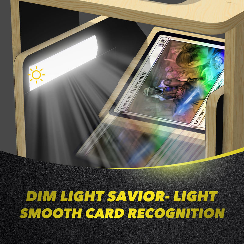 Card Scanner Stand for Trading Cards – MTG & TCG Card Scanner Stand with Light, Quickly Scan and Price Check Sleeved and Unsleeved Collectible Cards, Compatible with ManaBox App