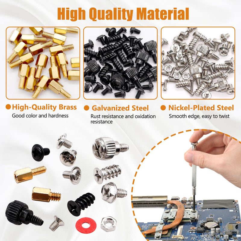 mankk 502PCS and 400PCS Computer Screws Motherboard Standoffs Screws Kit