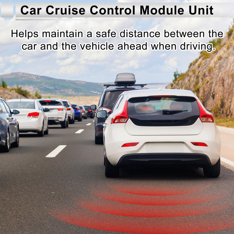 Cruise Control Distance Radar Sensor for Ram 1500 19-24 Distance Detection Automotive Car Cruise Control Module Unit No.68263397AD Metal Plastic 1 Pc
