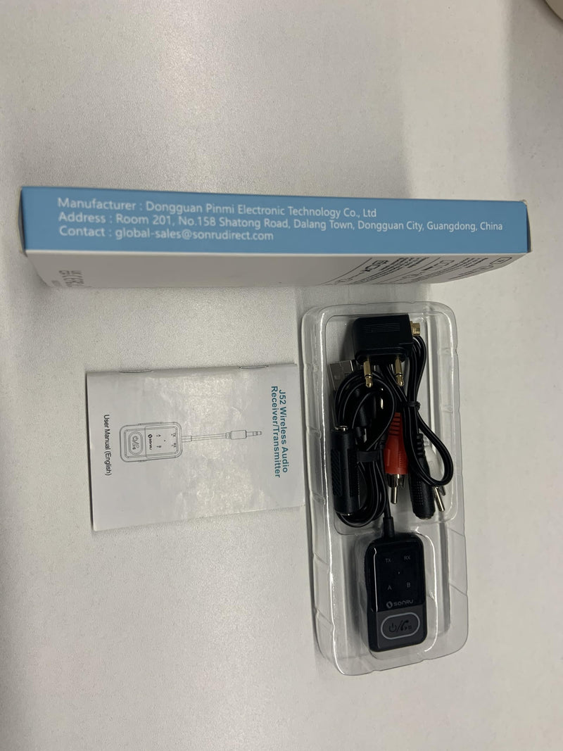 Bluetooth 5.3 Transmitter Adapter for Airplane 2-in-1 Wireless Bluetooth Audio Transmitter Receiver for 3.5mm Aux Jacks on Flight/TV/Gym Equipment, for up to 2 Wireless Headphones, Cell Phones Black1