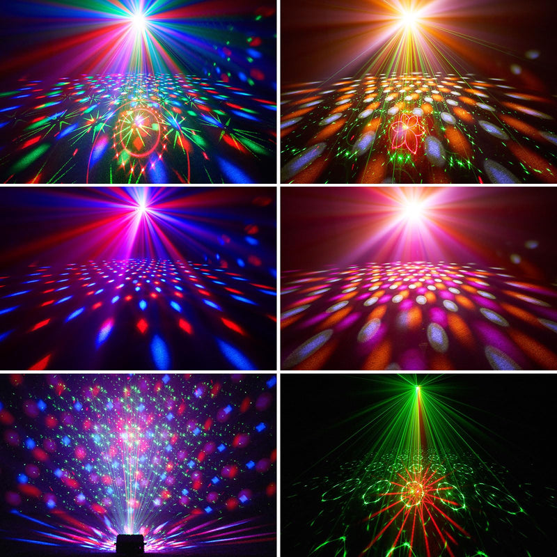 [AUSTRALIA] - Party Lights Dj Disco Ball Light with 10 ft USB Cable 5V/3A Sound Activated Strobe Stage Lighting for Parties Indoor Dance Bar Club Birthday Karaoke Halloween Christmas New Years Rave Show 