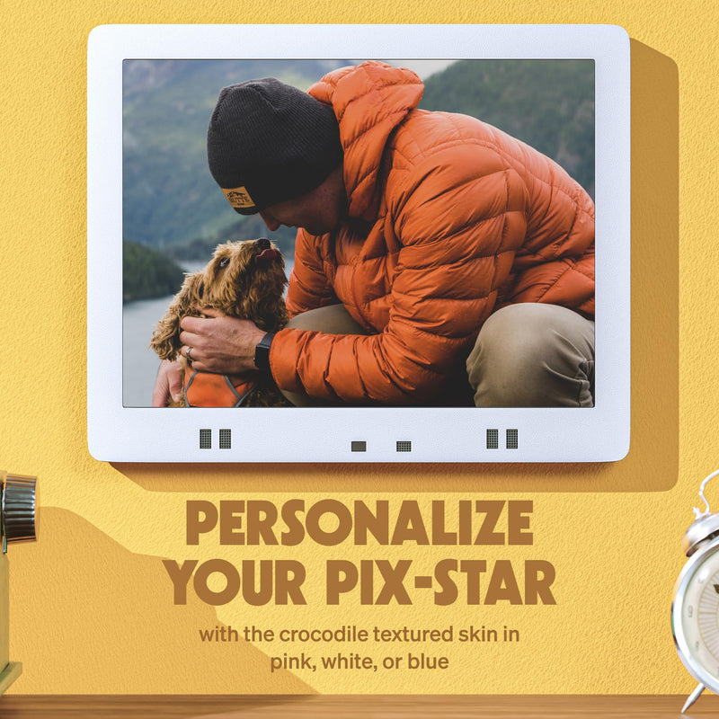 Pix-Star Digital Photo Frame Skins (White, 15 Inch) White