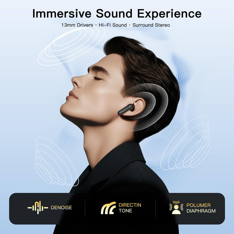 Wireless Earbuds, AI 165 Language Translator Earbuds, Ear Buds Active Noise Cancelling with Charging Case, 6.0 Bluetooth Earbuds, Translation Earbuds Real Time, Translate Ear Buds for Travel Learning