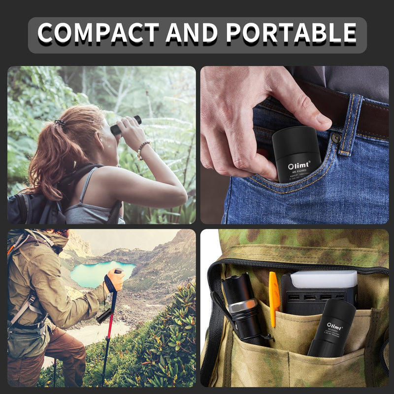 8x25 Monocular Telescope Mini Pocket Monocular Compact Monoculars for Adults 8X25 Black 1