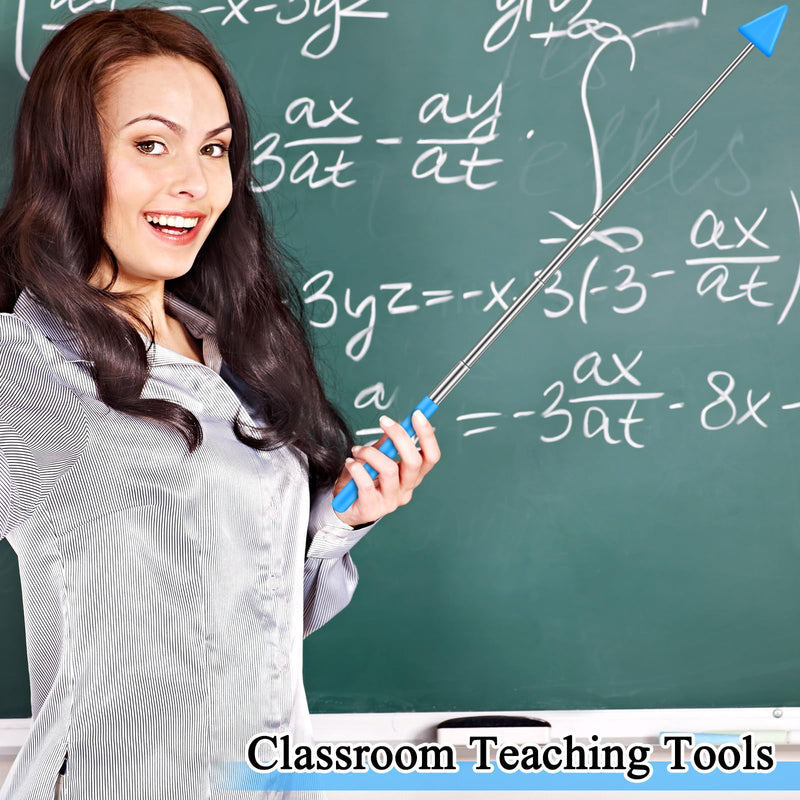 12 Pcs Telescopic Teacher Pointer Stick for Classroom Arrow Extendable Teaching Pointer Handheld Retractable Hand Pointer for School Presenter Whiteboard Back to School Supplies