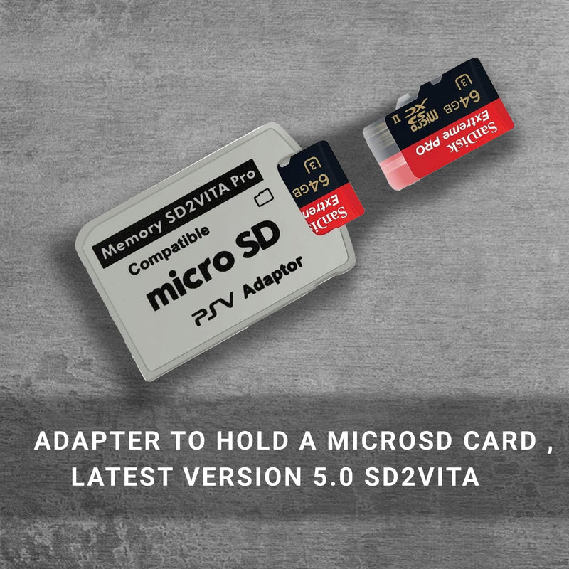 [AUSTRALIA] - Skywin SD2Vita PS Vita Memory Card Adapter Compatible with PS Vita 1000/2000 3.6 or HENkaku System (2 Pack) 2 Pack 