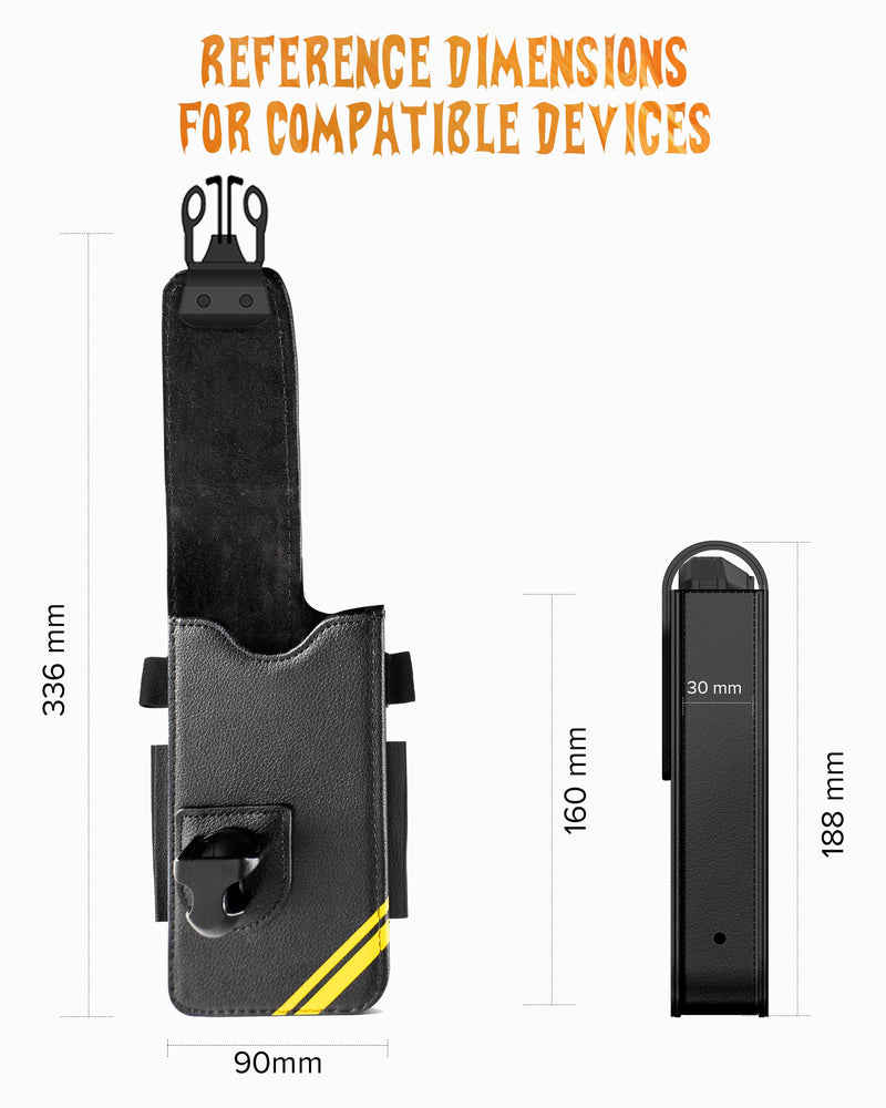Ulefone Armor 26 Ultra Holster, Multi-Purpose Leather Phone Holster with Belt Clip, Flip Case for Ulefone Armor 26 Ultra Series