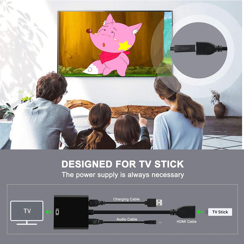 [AUSTRALIA] - avedio links HDMI to VGA Adapter, Active HDMI to VGA Converter (Female to Female) with audio, Support HD 1080P@60Hz, TV Stick, Raspberry Pi, Laptop, Chromebook, Roku, Xbox (3.5mm Audio Cable Included) 