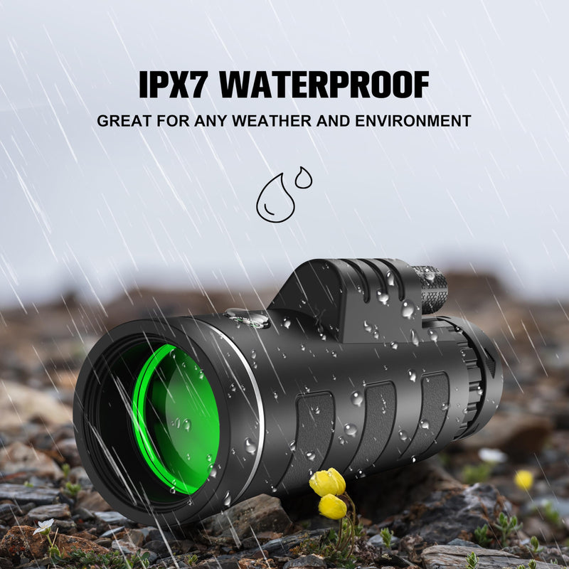 40x60 Monocular Telescope for Adults, Compact HD Monocular for Sports Events, Soccer Games, Concerts, Birdwatching, Hiking, Camping and Travel