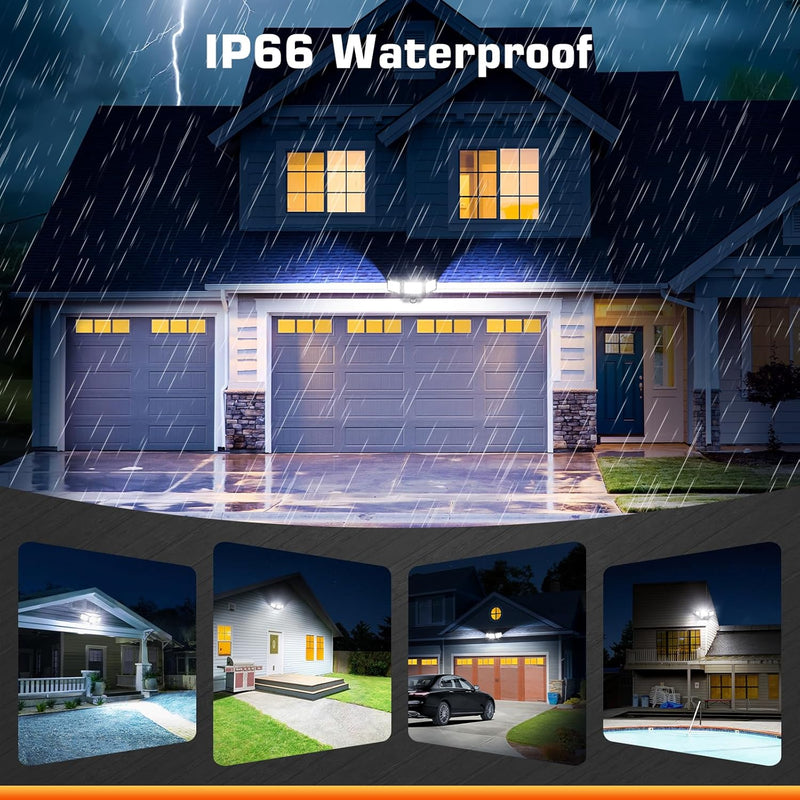 [AUSTRALIA] - iMaihom 50W Motion Sensor Outdoor Lights, 5000LM Hardwired Motion Sensor Flood Light, Dusk to Dawn Outdoor Lighting, 6500K LED Security Light, IP65 Waterproof Motion Detector Lights for Outside, Black 