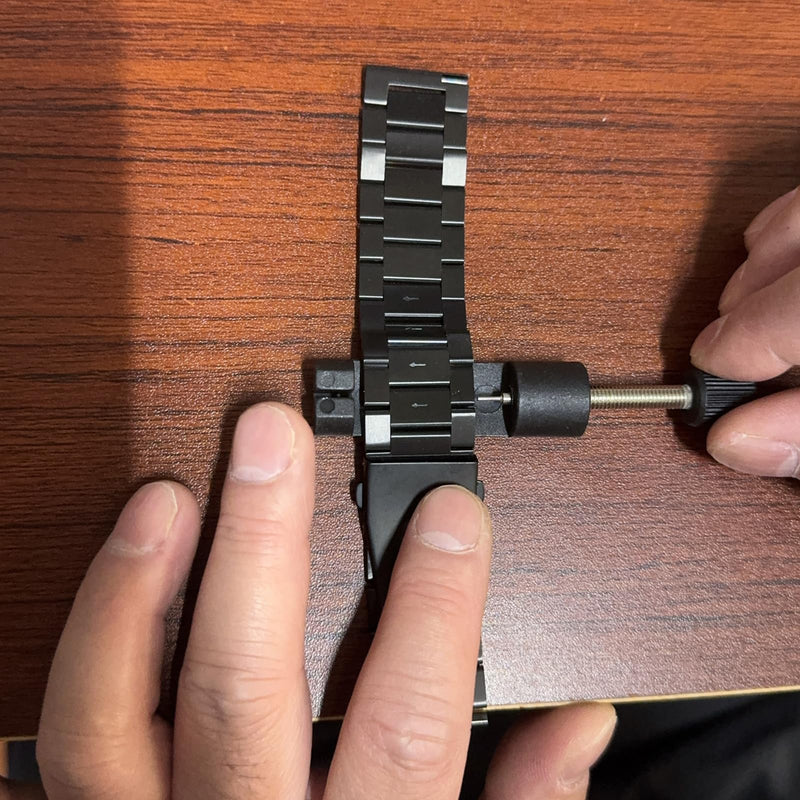 Titanium starp Watch Band Compatible with for Casio GMW-B5000 GM-B2100 GMC-B2100 GMW B5000 GM B2100 stainless steel and Titanium Strap, Black silver
