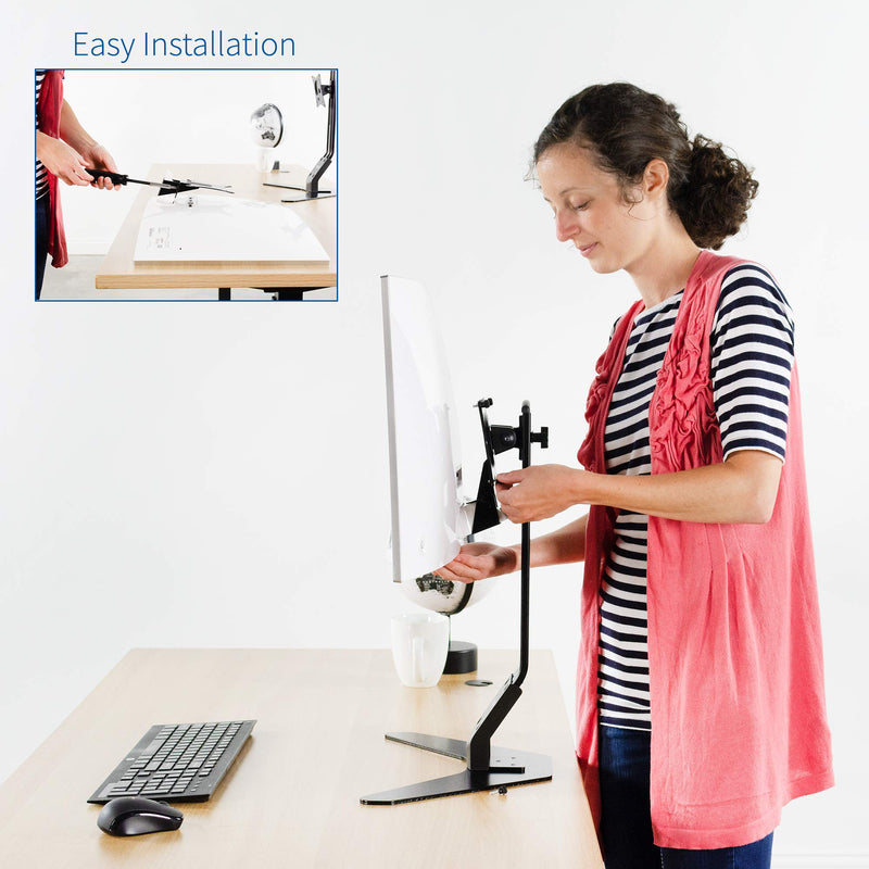 VIVO VESA Adapter Plate Bracket Designed for Samsung CF591 Series Monitors, Curved 27 inch LC27F591FDNXZA, MOUNT-SG02CF