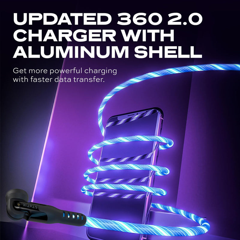 Statik 360 Globright Pro (3ft Blue) & GaN Charger (45W)