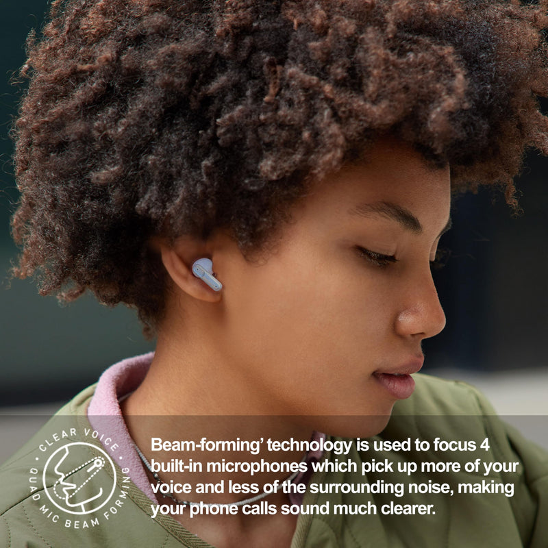 MIXX StreamBuds Custom 3 True Wireless Earbuds with Charging Case – 24hr Playtime, Quick Charge, App Control, Clear Voice Quad Mic, Noise Isolation – Bluetooth 5.3, Zinc Alloy Case - Champagne