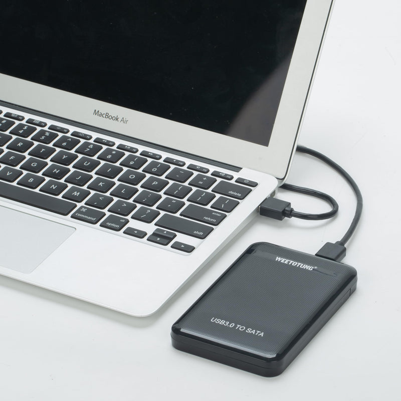 [AUSTRALIA] - 2.5 inch External Hard Drive Enclosure USB 3.0 to SATA Adapter Tool Free Hard Drive Case Support SATA I/III 7mm 9.5mm 2.5" SSD HDD with UASP for Seagate Xbox Playstation Toshiba WD (Black) 