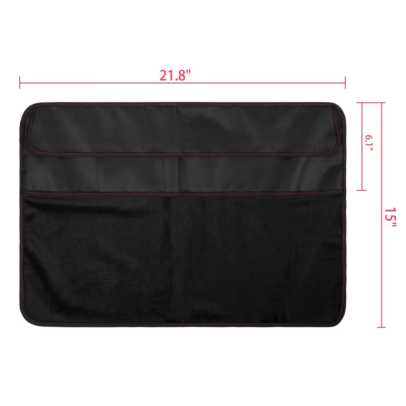 TXEsign PU Leather Protective Screen Dust Cover Sleeve with rear pocket Compatible with IMAC A1224 / A1311 / A1418 (21.5" with pocket, Black PU Leather) 21.5 Inch