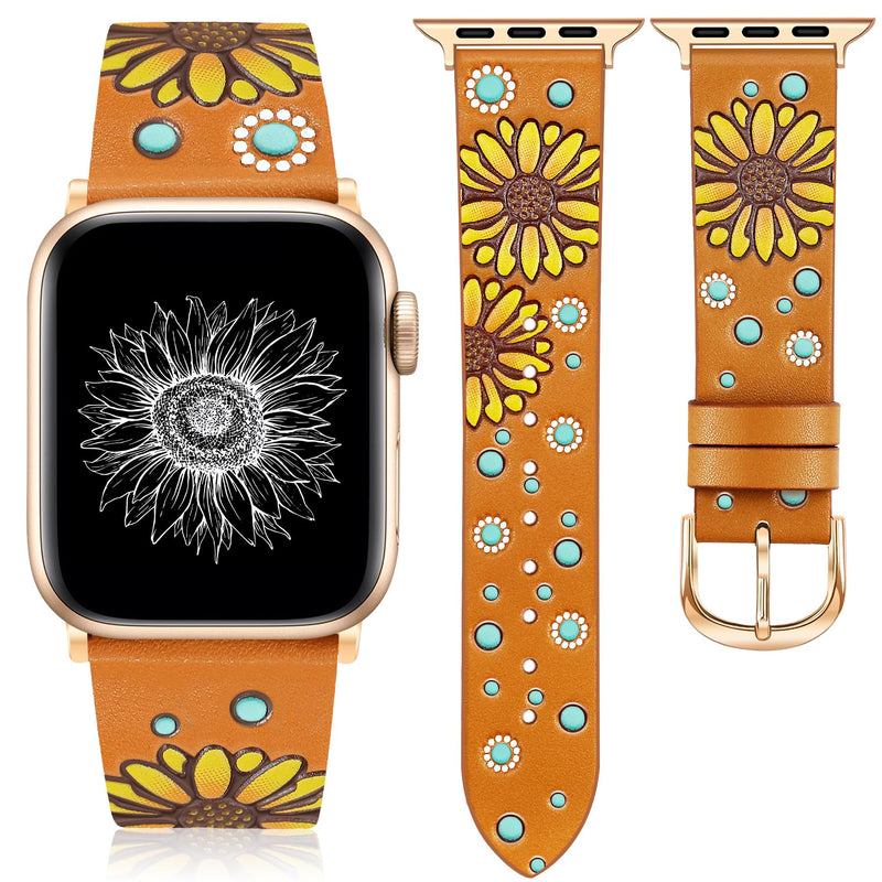 JR.DM Boho Beaded Watch Band Women and Geniuen Leather Band Bundles