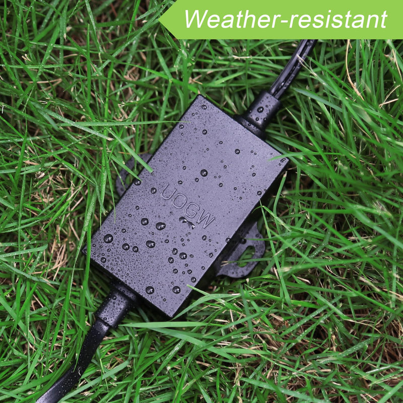 [AUSTRALIA] - Uogw 50Ft/15m Outdoor Power Adapter Compatible with Wyze Cam V4,Wyze Cam Pan V3/V2,Wyze OG,Wyze Cam V3 and V3 Pro,WYZE Battery Cam Pro,Replace for WYZE Plug,Waterproof Power Cable for Wyze Cam-Black 