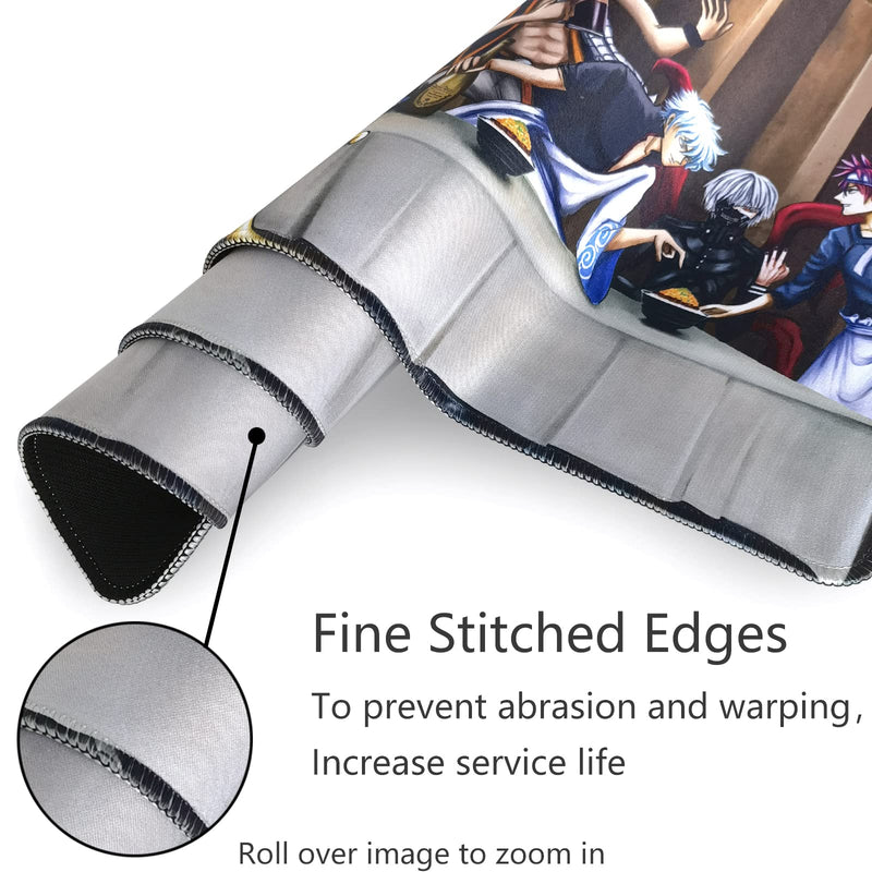 Anime Character Mouse Pad for Computer - Anime Character Collection Saitama Eren Jaeger Gaming Large Mouse Pad Non Slip Rubber Mat, Desktop PC Laptop Office Big Mouse Pad 31.5x11.8x0.12inch 31.5in x 11.8in, Anime Character Collection