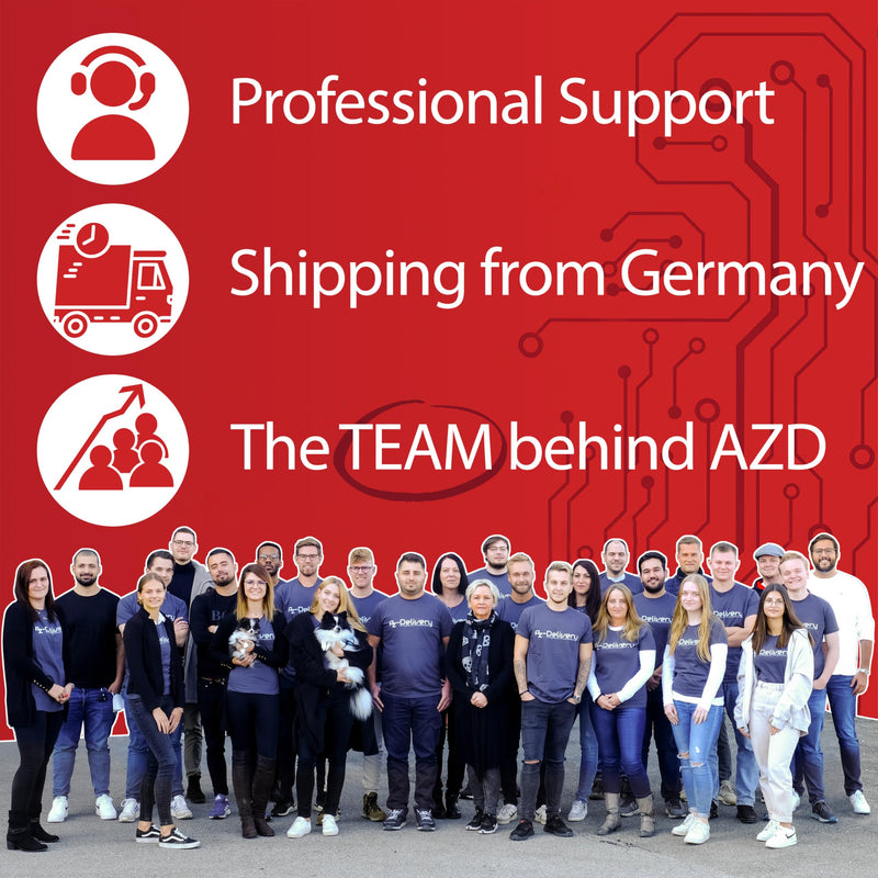 AZDelivery 5 x ESP32 Board Dev Kit C V4 NodeMCU WLAN WiFi Development Board Unsoldered Compatible with Arduino including E-Book! (Successor Module of ESP32 Dev Kit C) | ESP 32 by AZ Delivery ESP32 with CP2102