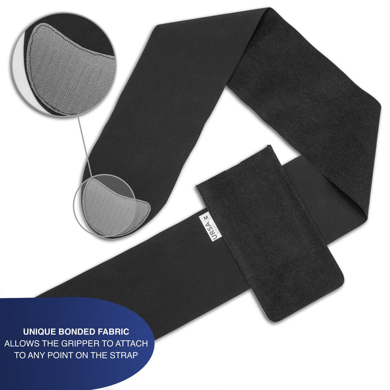 [AUSTRALIA] - URSA Mic Belt: Soft, Slim & Stretchy Microphone Transmitter/Receiver and Mobile Phone Belt for Musicians, Sound Mixers, Live Sound and Fitness Instructors; Breathable, Skin-Safe, Universal Size 