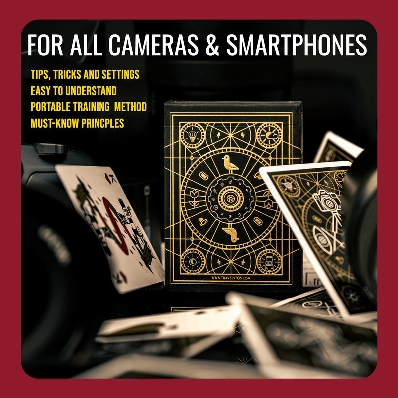 The Photography Deck - Premium Shooting and Editing Photography Cheat Sheet Cards - Photography Editing Idea Cheat Cards - Essential Shooting Guide - Photography Tips Reference Card 7 Premium Combo