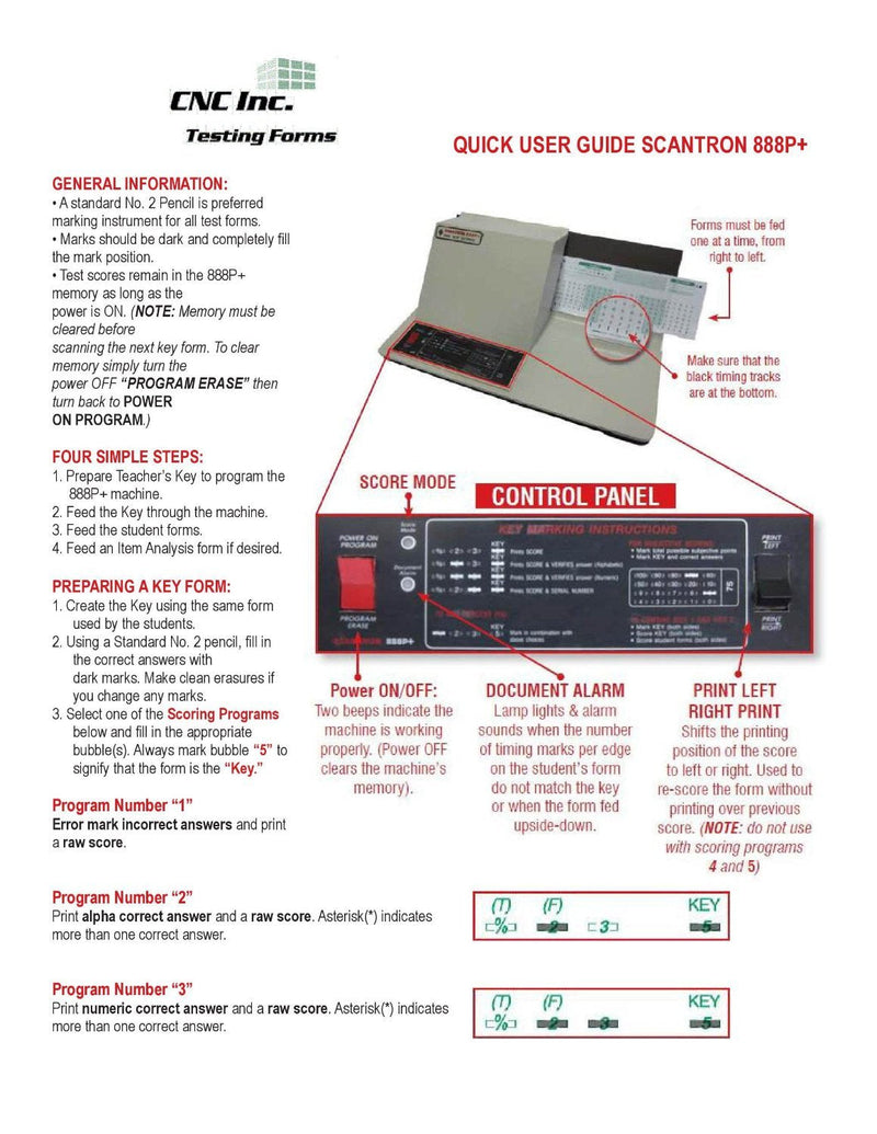 TEST-ITEM50 Item Analysis 9702 50 Question Compatible Testing Forms (100 Pack)