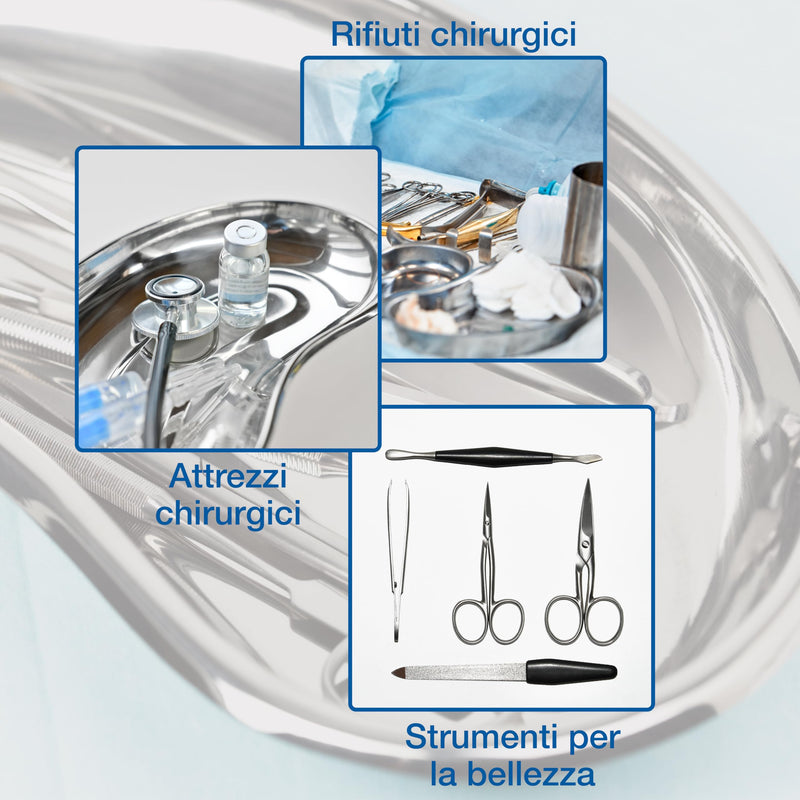 GIMA 26611 Stainless Steel Kidney Dish, 254 mm x 141 mm x 33 mm, capacity 750 ml 254 x 141 x 33 mm