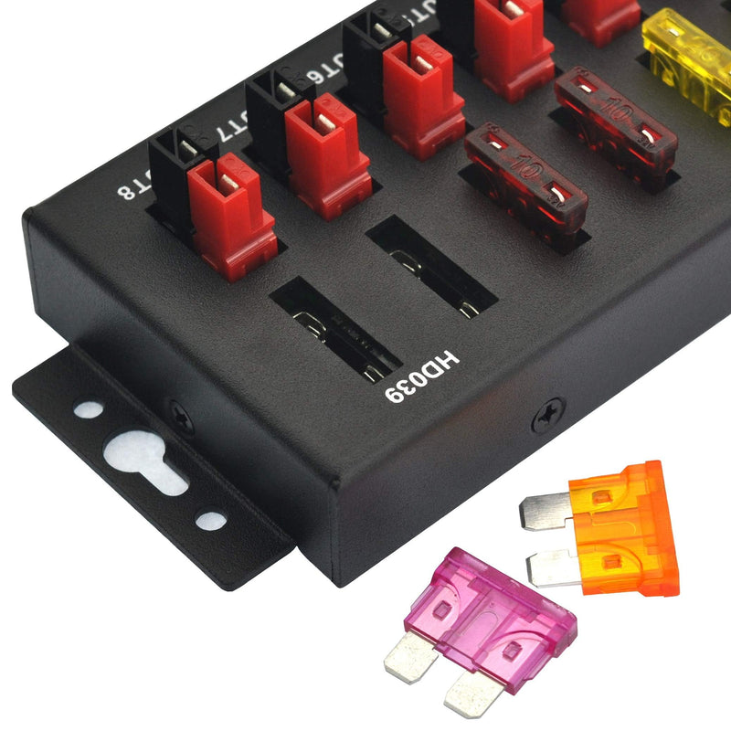 HCDC 1 in 8 Out 40Amp Connector Power Splitter Distributor Source Strip Module