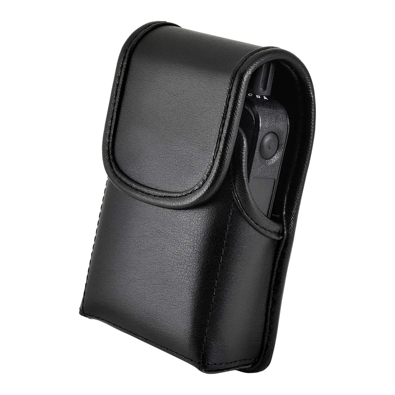 Turtleback Case Made for Motorola Minitor 7 Voice Pager Fire Radio Phone Black Leather Belt Case with Heavy Duty Rotating Removable Clip, Magnetic Closure Flap Leather - Minitor 7 HD Belt Clip