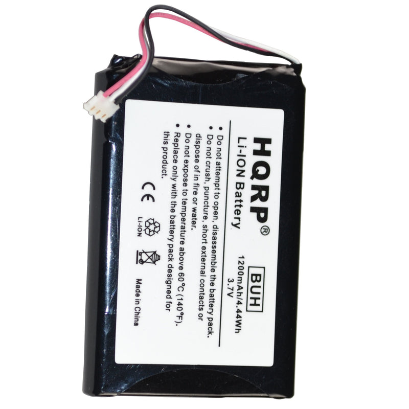 HQRP 1200mAh Battery Compatible with Garmin 361-00035-03 Nuvi 2450 2450LMT 2455 2455LMT 2455LT 2460 2460LMT 2475 2457 2457LMT 2460 2460LT 2497 2497LMT 361-00051-01 361-00061-02 GPS Navigator