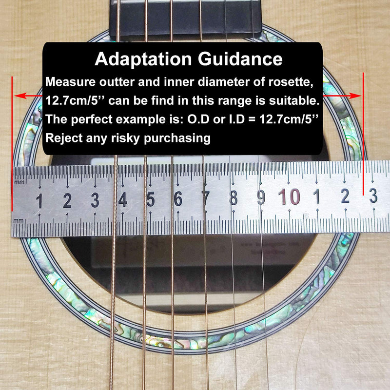 [AUSTRALIA] - Acoustic Guitar Pick Guard for Most Martin - Deep Black 